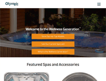 Tablet Screenshot of olympichottub.com